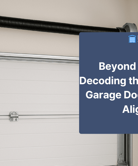 A perfectly Garage door balanced and aligned garage door, illustrating the importance of regular maintenance for smooth operation