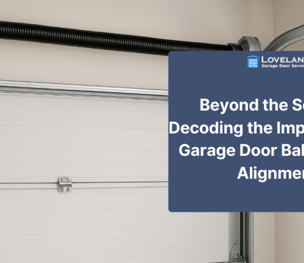 A perfectly Garage door balanced and aligned garage door, illustrating the importance of regular maintenance for smooth operation
