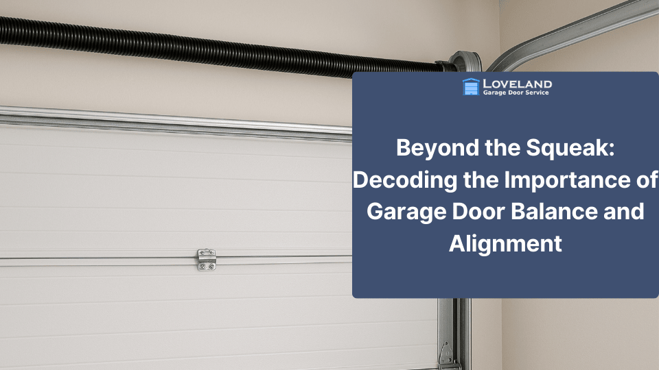 A perfectly Garage door balanced and aligned garage door, illustrating the importance of regular maintenance for smooth operation