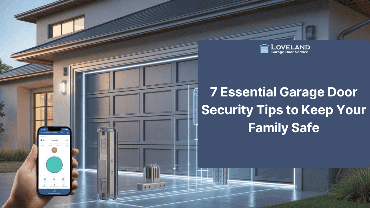 garage door security tips for family safety