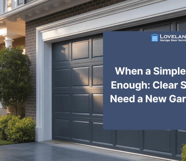 signs you need a new garage door