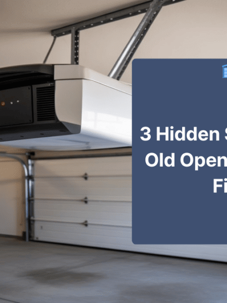 Modern garage door opener security features preventing break-ins