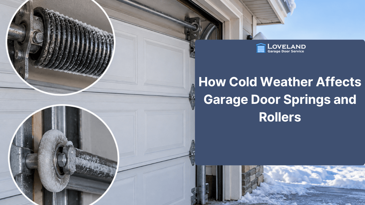 How cold weather affects garage door springs and rollers in Loveland